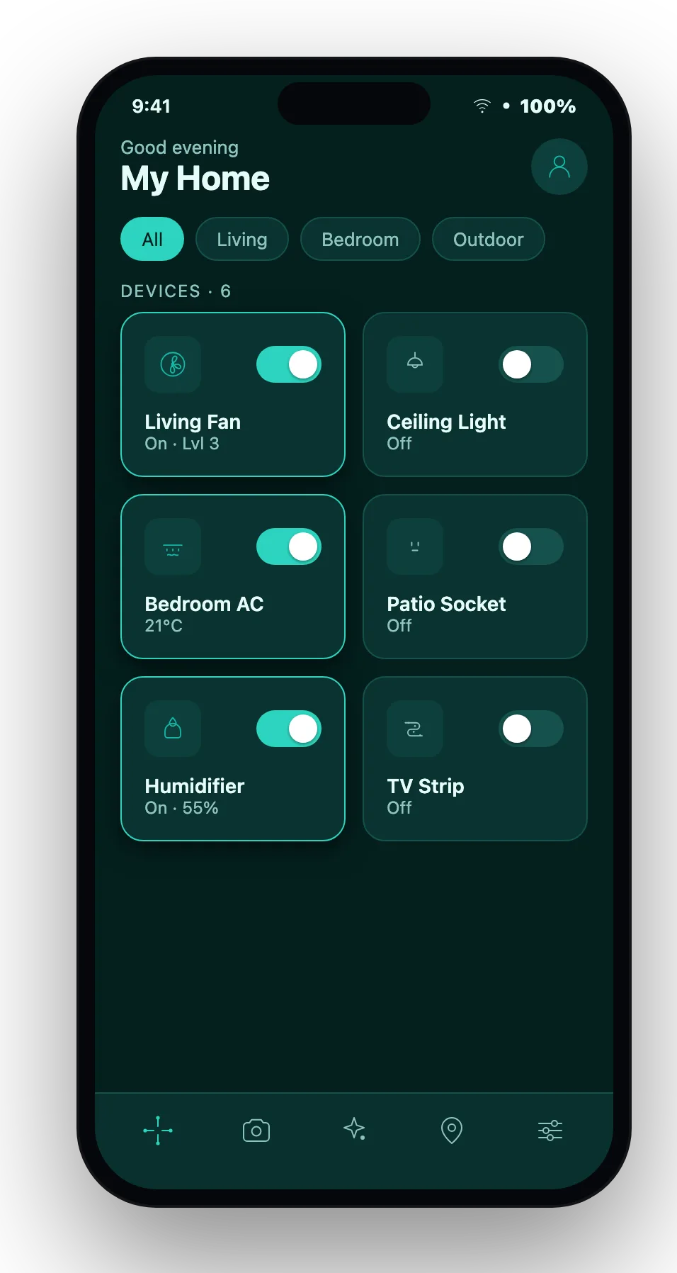 MyOTGO hub dashboard on a phone